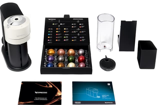 NESPRESSO® Vertuo Next kaffemaskine fra DeLonghi, Hvid
