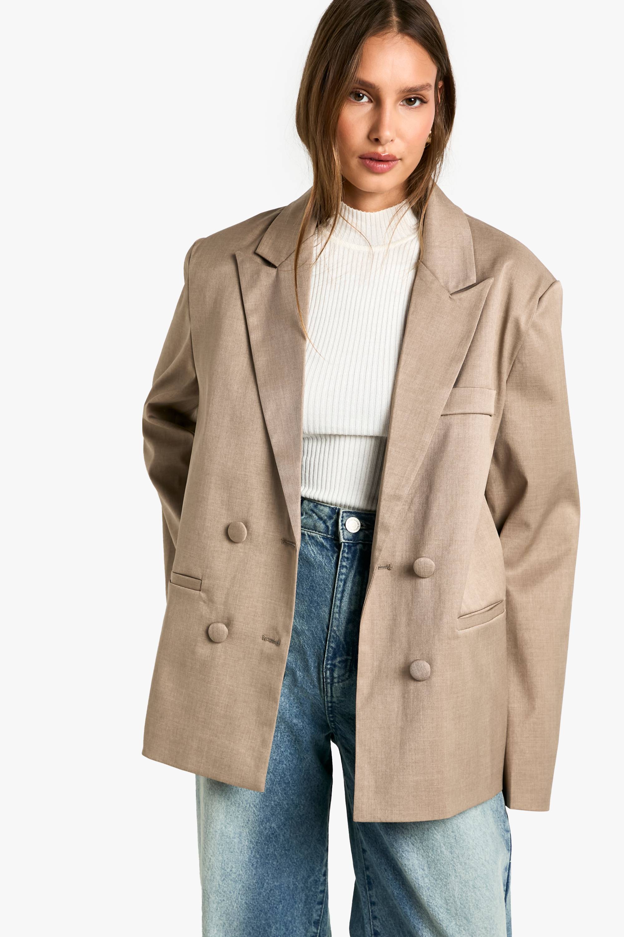 boohoo Blazer à double boutonnage sur mesure