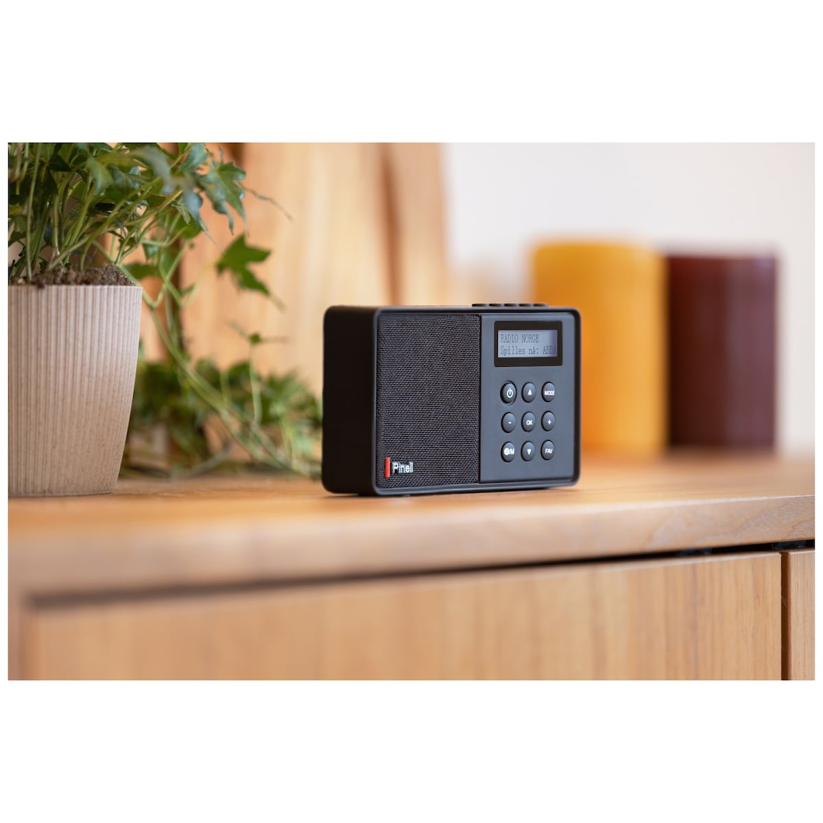 Pinell Micro portable lommeradio (sort)