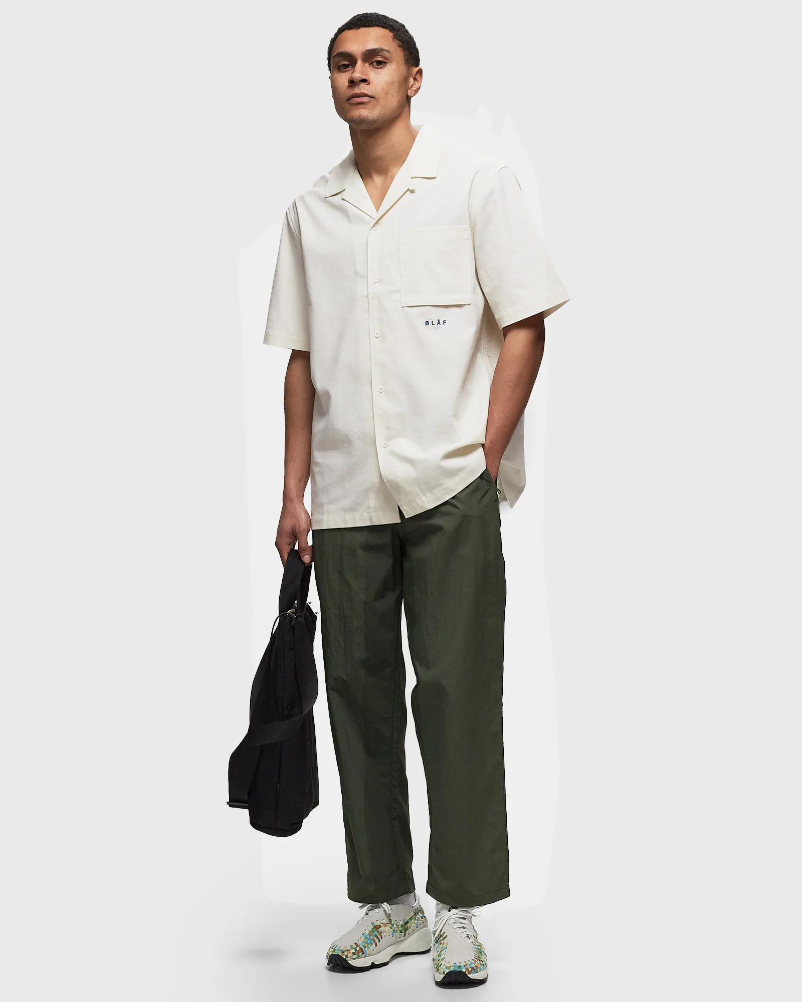 ØLÅF CRINKLE NYLON TRACK PANTS