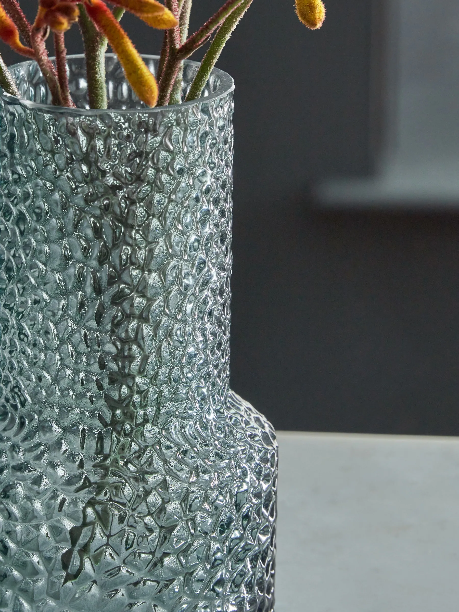 Medium Textured Glass Vase