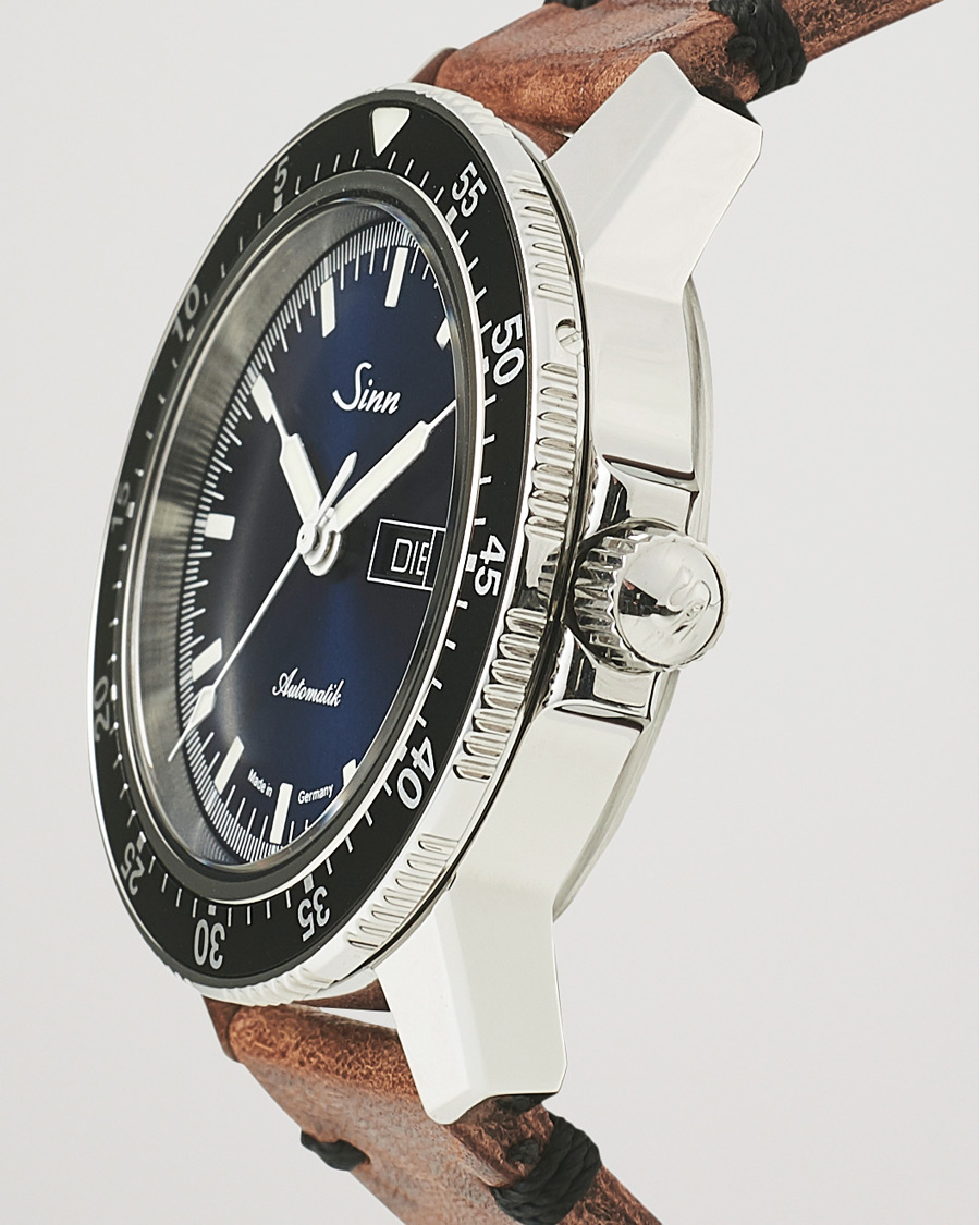 Sinn 104 I B Pilot Watch 41mm Leather Strap Dark Blue