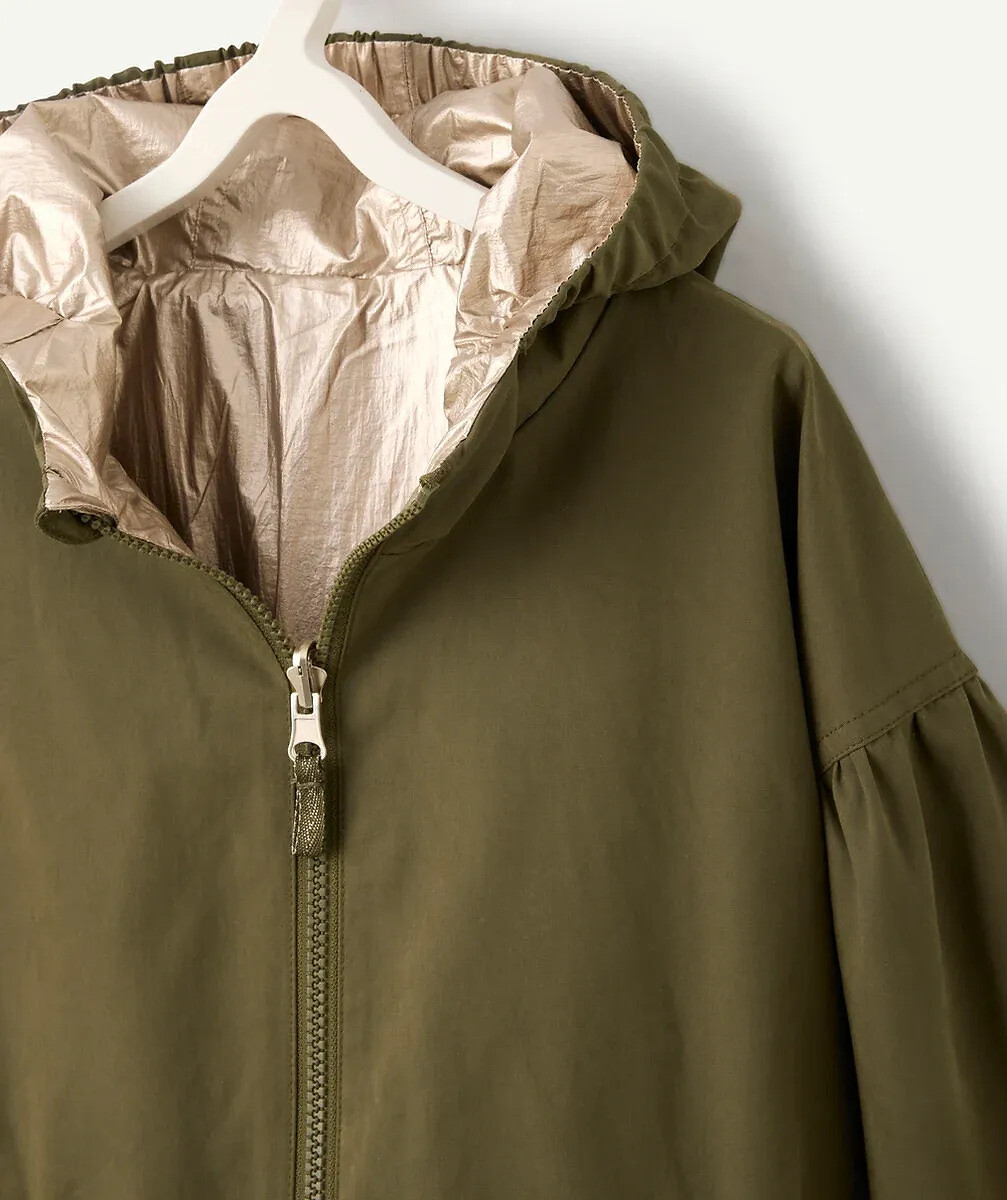 TAPE A L'OEIL<br>Parka reversível e aconchegante