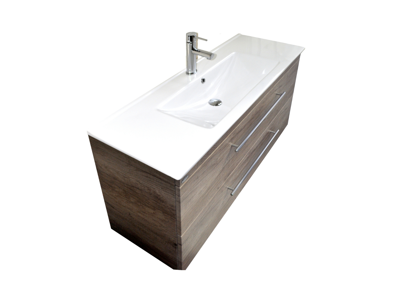 Sanicare Q15 keramische wastafel 120x45cm wit