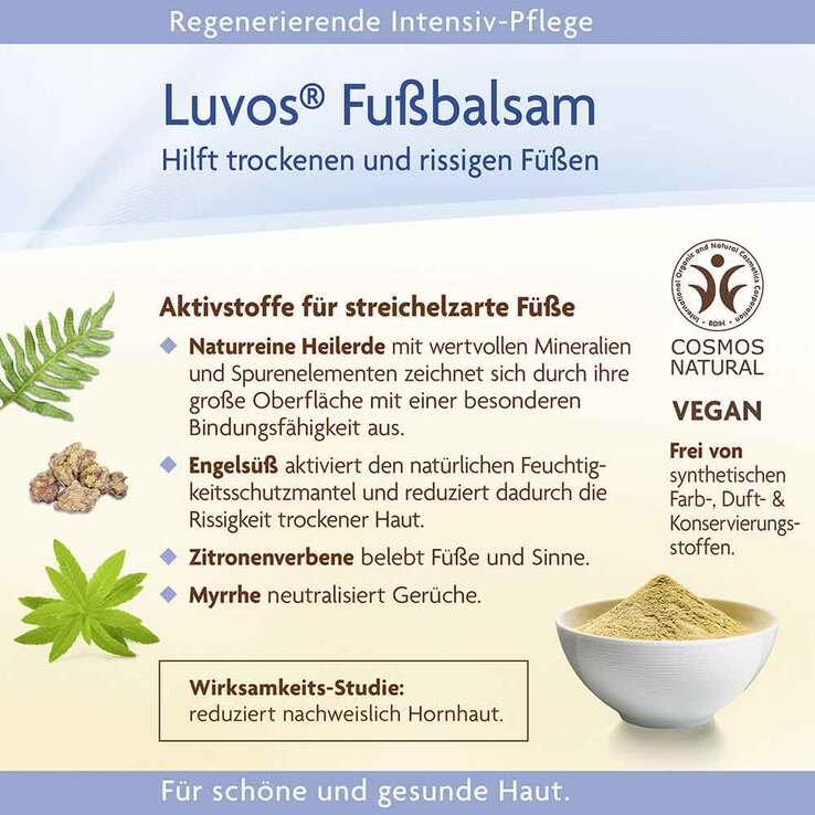 Luvos Heilerde Fußbalsam, 75 ml