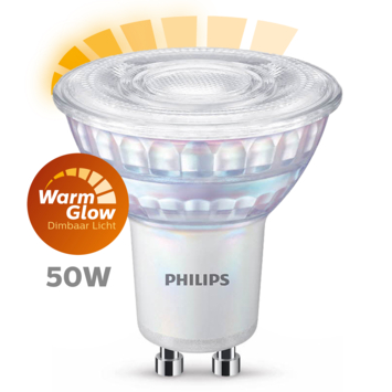 Philips LED spot GU10 50W warmglow dimbaar
