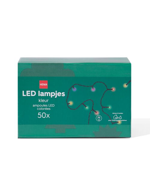 guirlande lumineuse 50 lampes LED 8.67m couleur