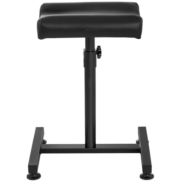 Kosmetisk fotstøtte for pedikyr, justerbar høyde opptil 75 cm opp til 80 kg - svart