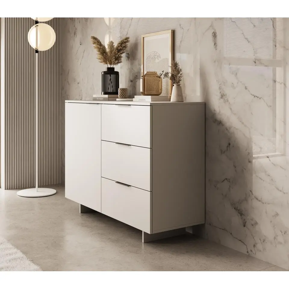 Meubella - Dressoir Ankara - Beige - 120 cm
