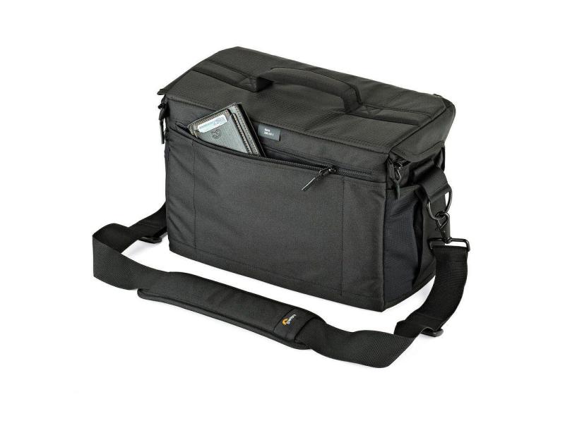 Lowepro Kameratasche Nova 200 AW II Schwarz Kamera Tasche für bis zu 2 professionelle DSLR-Kameras sowie zusätzliche Objektive und Blitz