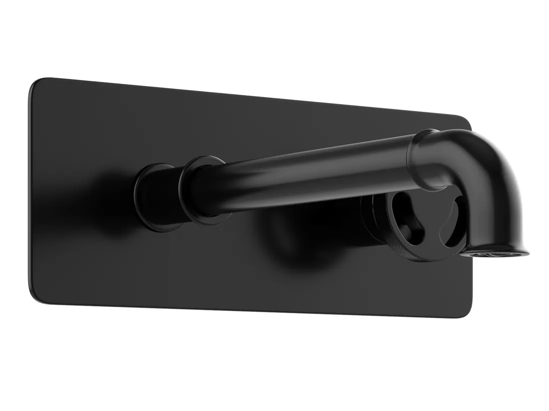 Robinet mitigeur mécanique à encastrer - Noir mat - KAZANKA