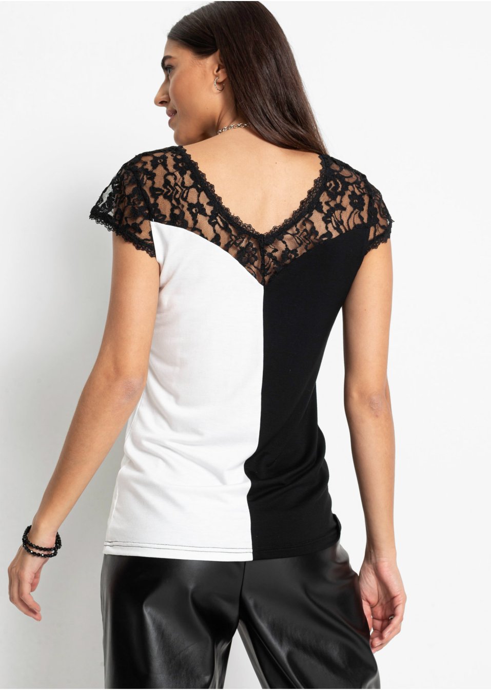 T-shirt à dentelle