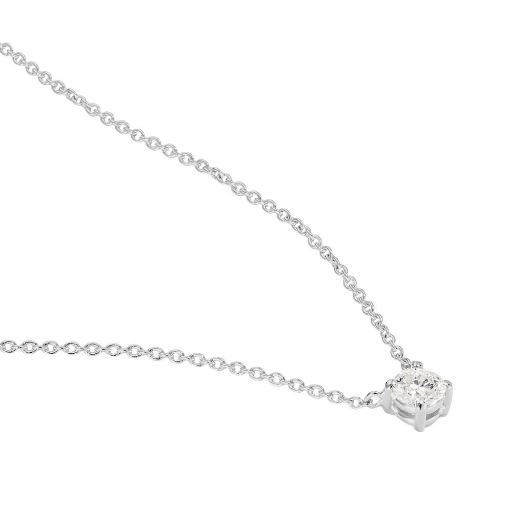 Collier Aphrodite Or Blanc Diamant
