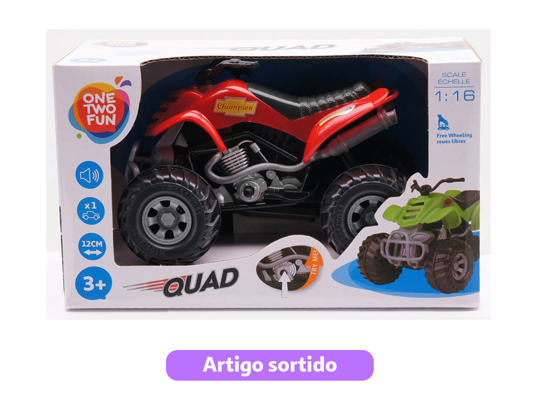 MOTOQUATRO ONE TWO FUN COM SOM MODELOS SORTIDOS