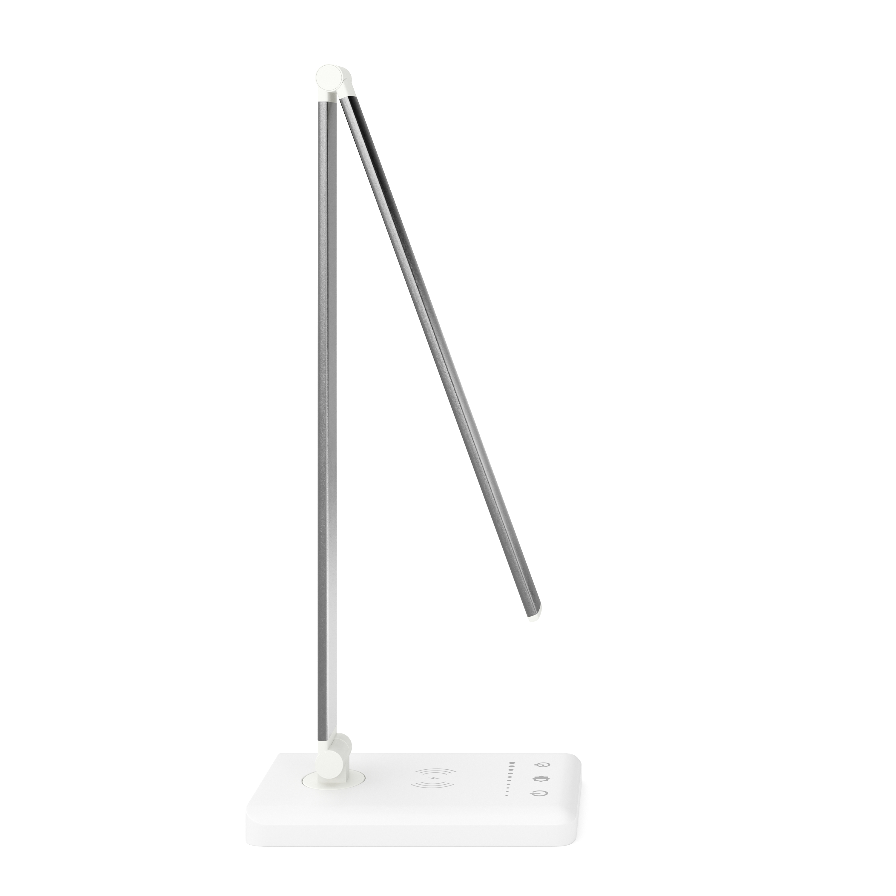 LED Tischlampe LUX mit Wireless Charger weiss