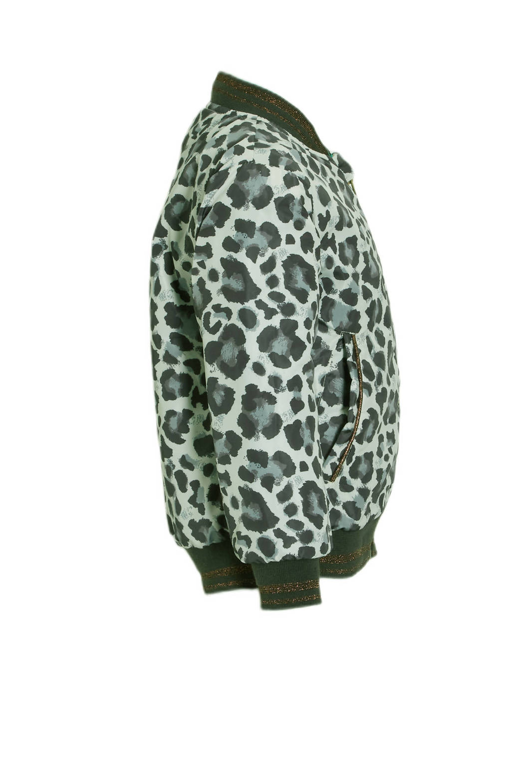 Orange Stars bomberjack zomer Marcella jacket reversible met all over print turquoise