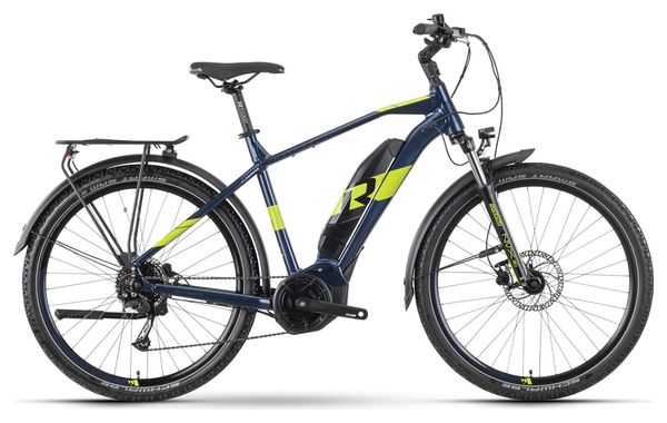 VTC Electrique Raymon CrossRay E 3.0 Tektro RD-T350 9S 500 Wh 27.5'' Bleu/Jaune