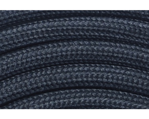 Textielkabel, kneedbaar, T03VVT-F 2x0,75 + CU zwart 1,5 m