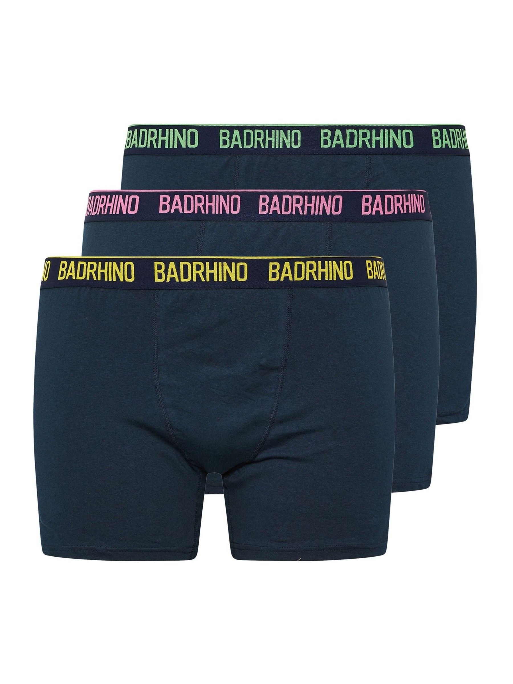 Blauw - BadRhino Big & Tall Multi Band Trunks 3 Pack