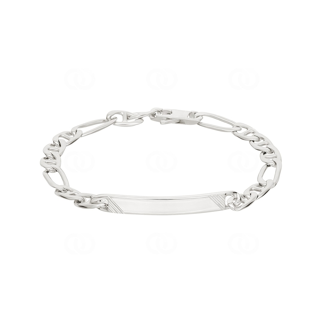 Gravurarmband Fantasie 925 Silber rhodiniert 5.7mm