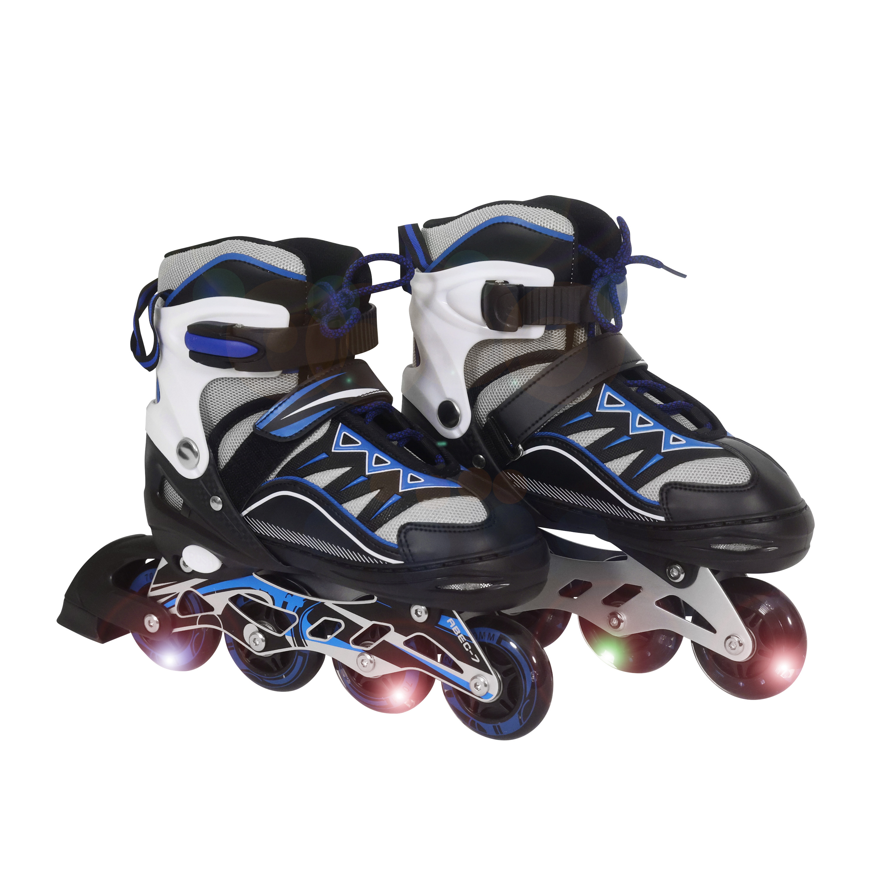 LED Inlineskates Grösse 39 - 43 verstellbar blau