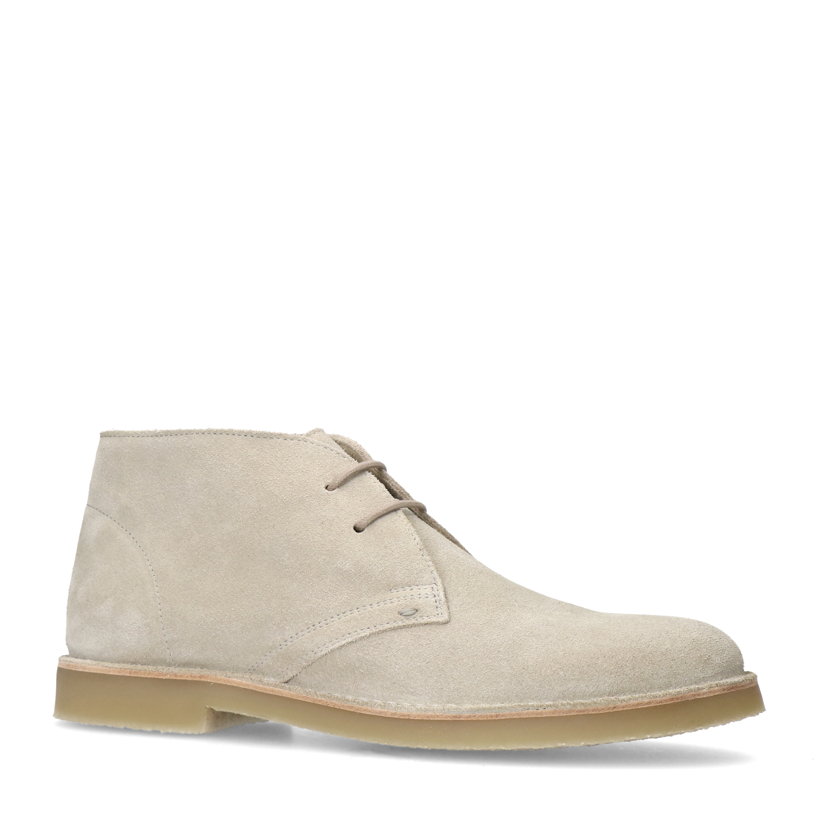 Beige suède veterboots