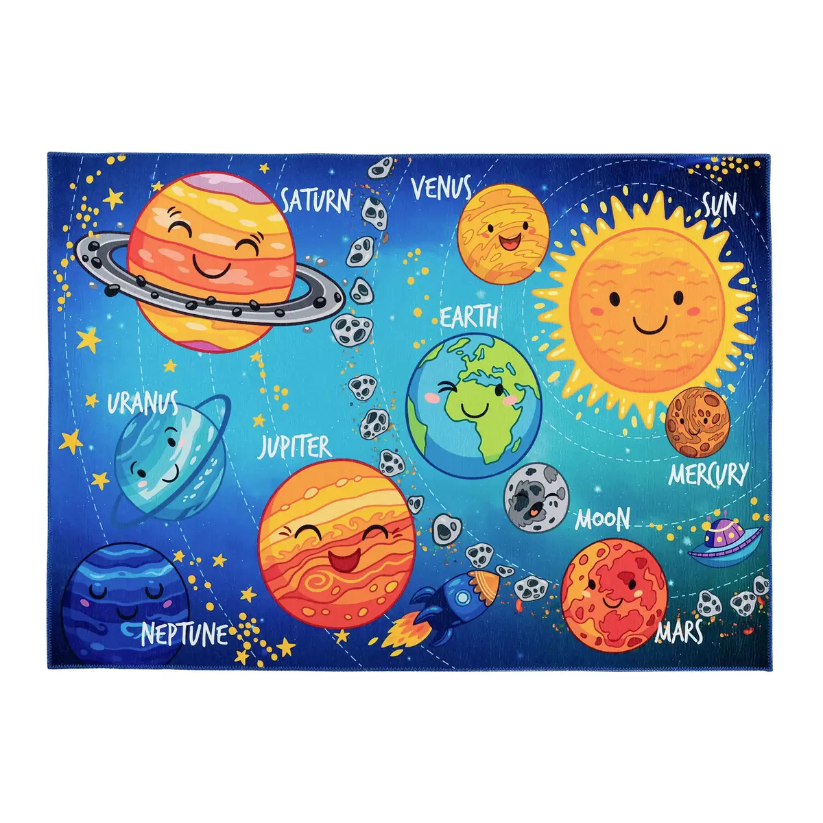Kinderteppich My Torino Kids blau,gelb,orange