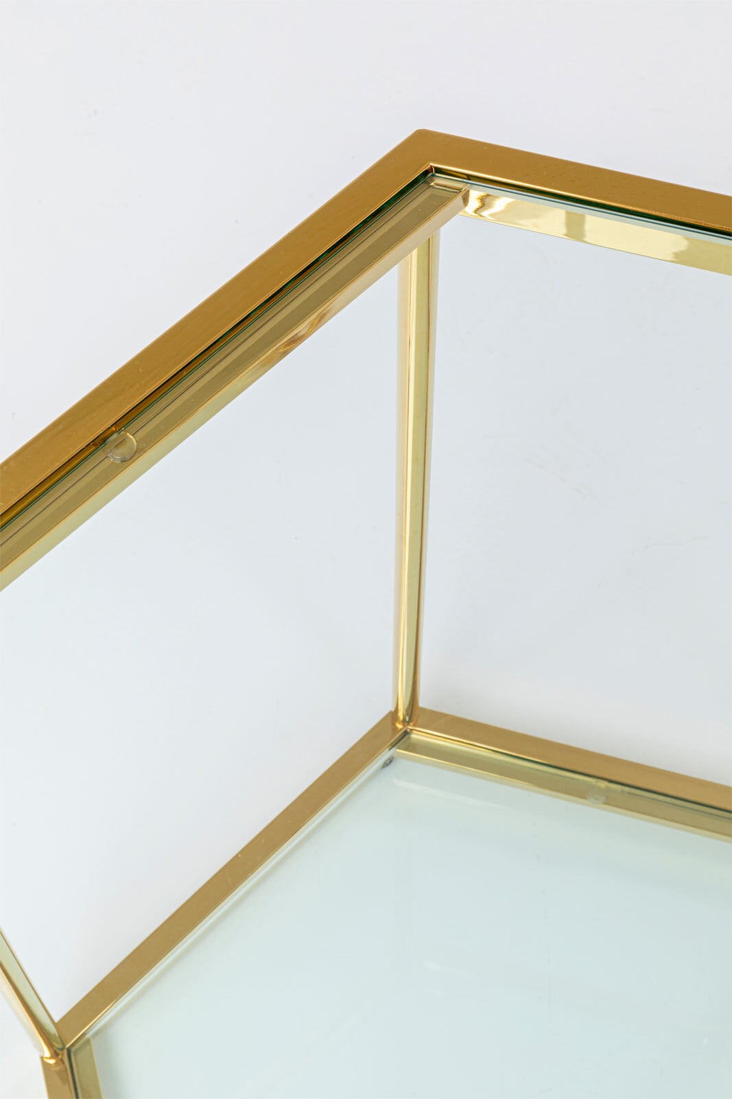 KARE DESIGN Beistelltisch COMB 55 cm goldfarbig