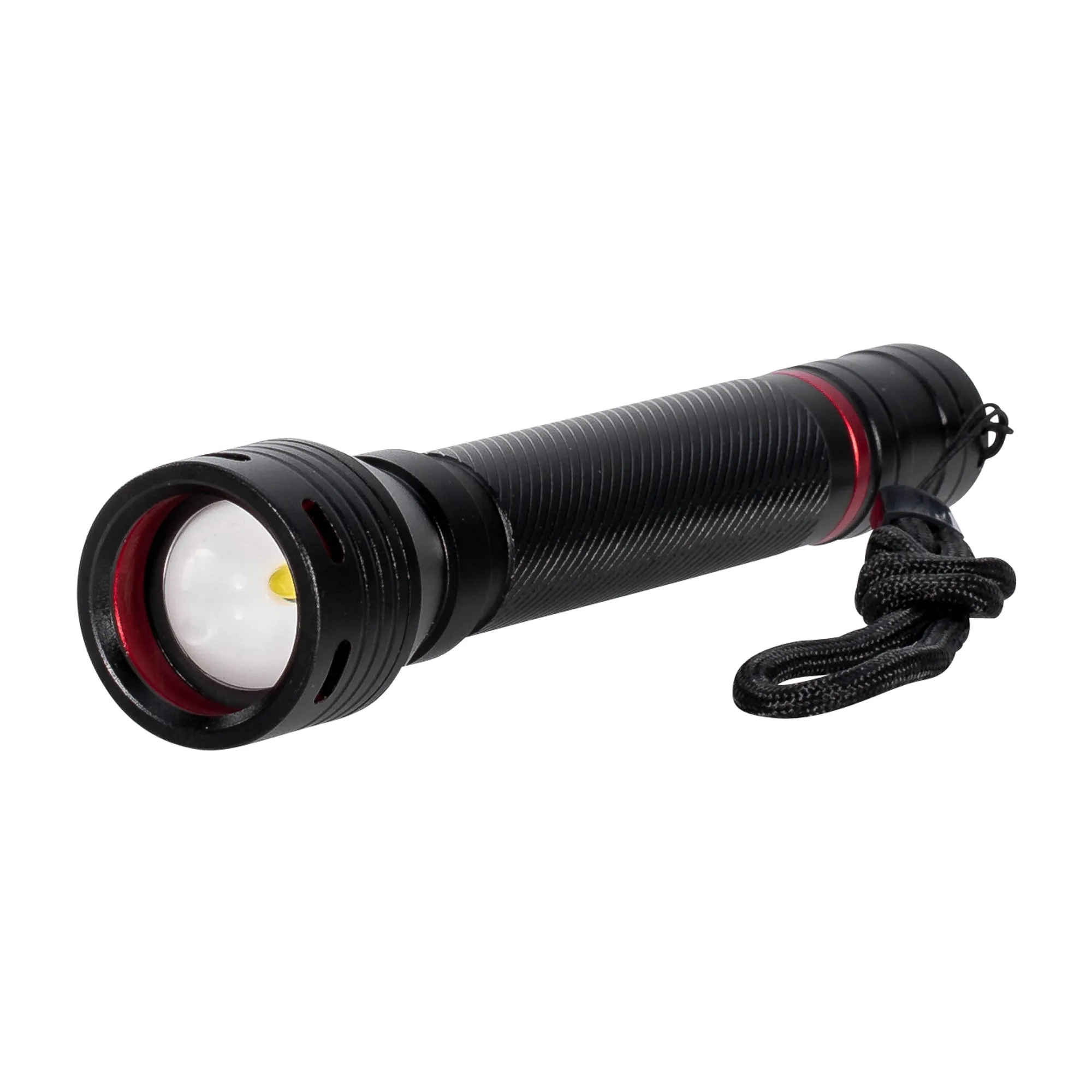 KH Security -  Taschenlampe Uberlux mit Zoom 180 Lumen schwarz