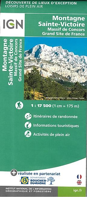 IGN - MONTAGNE SAINTE VICTOIRE ECHELLE 1 17 500