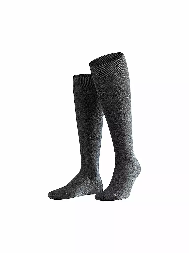 FALKE Herren Kniestrümpfe Family  grau