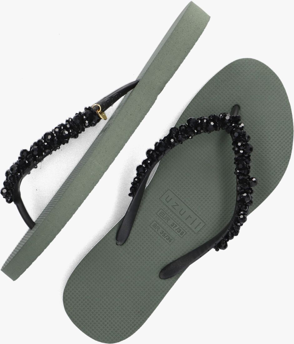 UZURII groene uzurii teenslippers lizzy