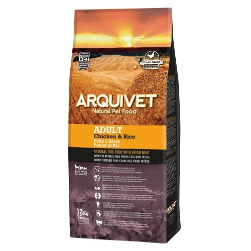 Ração para cães adultos, sabor frango e arroz