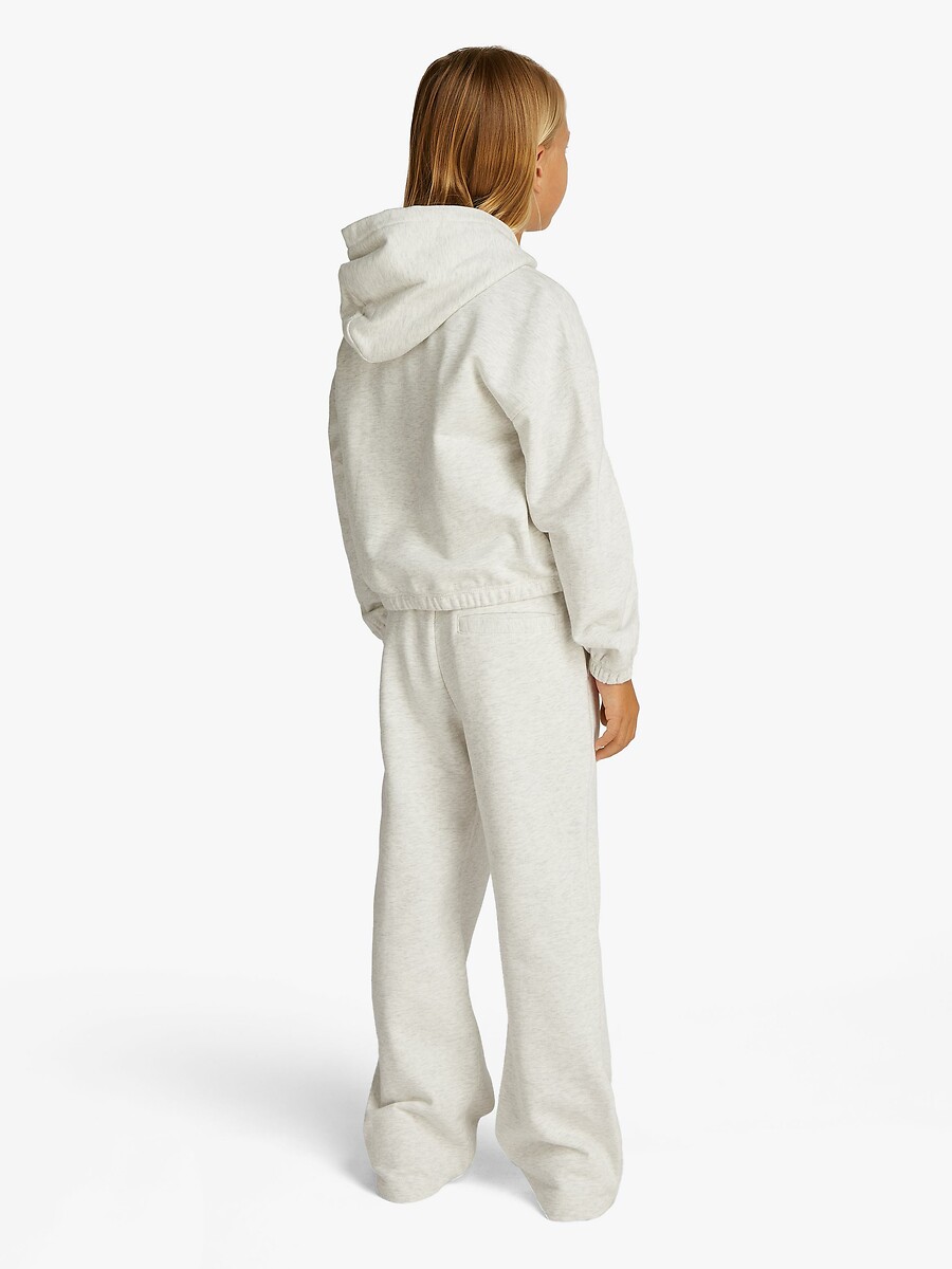 TOMMY HILFIGER<br>Moletom com capuz, logo com lantejoulas, tecido fleece