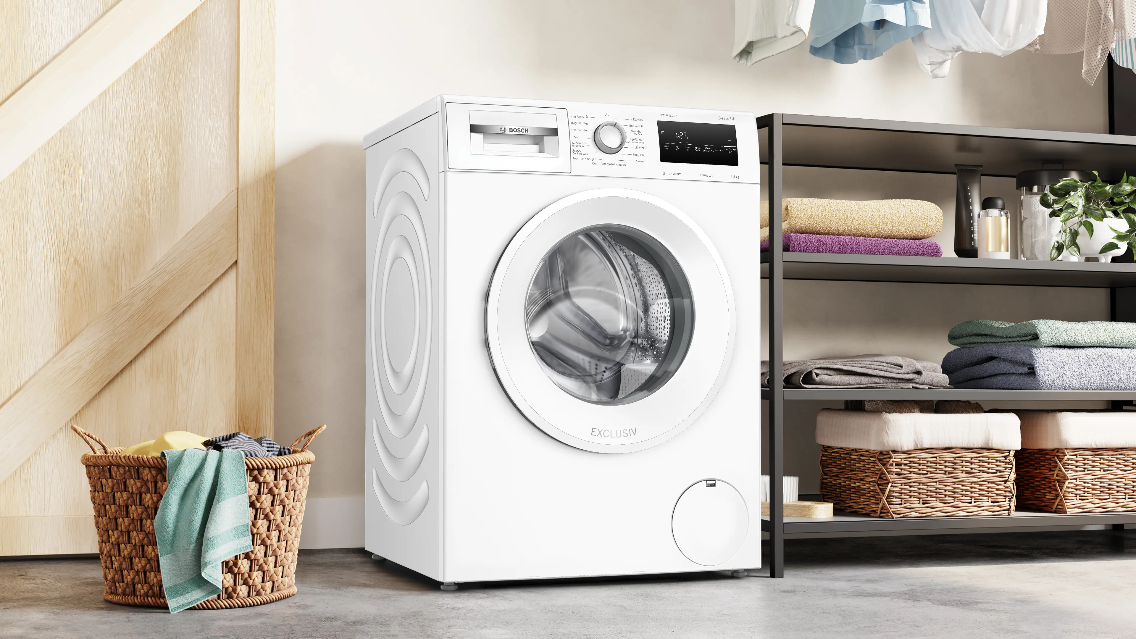 Serie 4 Wasmachine, voorlader 8 kg max. 1400 rpm
