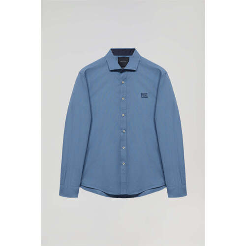 Polo Club - BLOCK FRAME MKT OXFORD SHIRT Azul