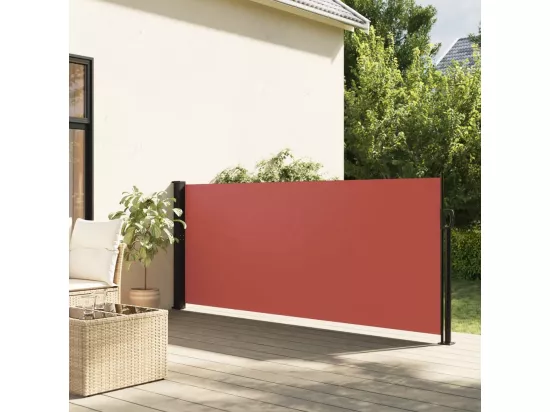 Auvent latéral rétractable terre cuite 120x500 cm