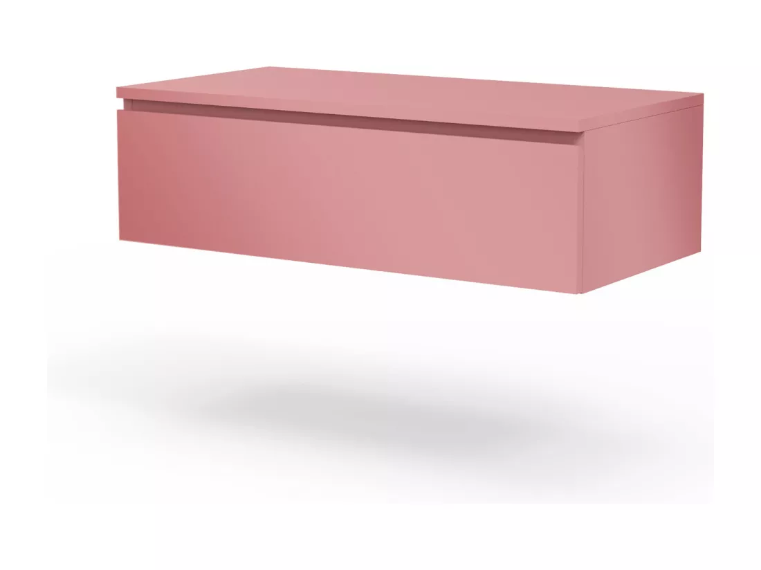 Ensemble de salle de bain 4 pièces ASTRA blanc/rose