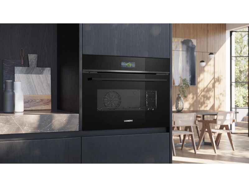 Siemens Einbaubackofen CB734G1B1 Schwarz A Kompaktbackofen