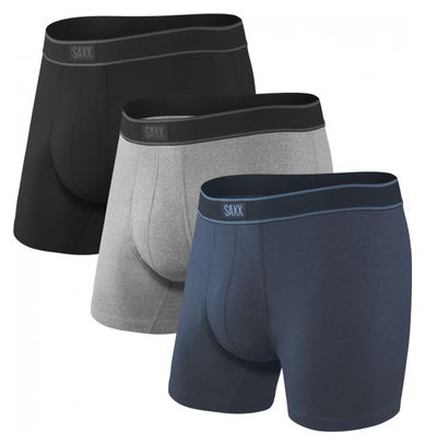 Pack de 3 Boxers Saxx Daytripper Noir Gris Bleu
