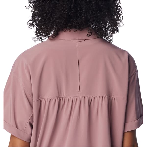 Chemise randonnée COLUMBIA W BOUNDLESS TREK SHORT SLEEVE BUTTON UP FIG