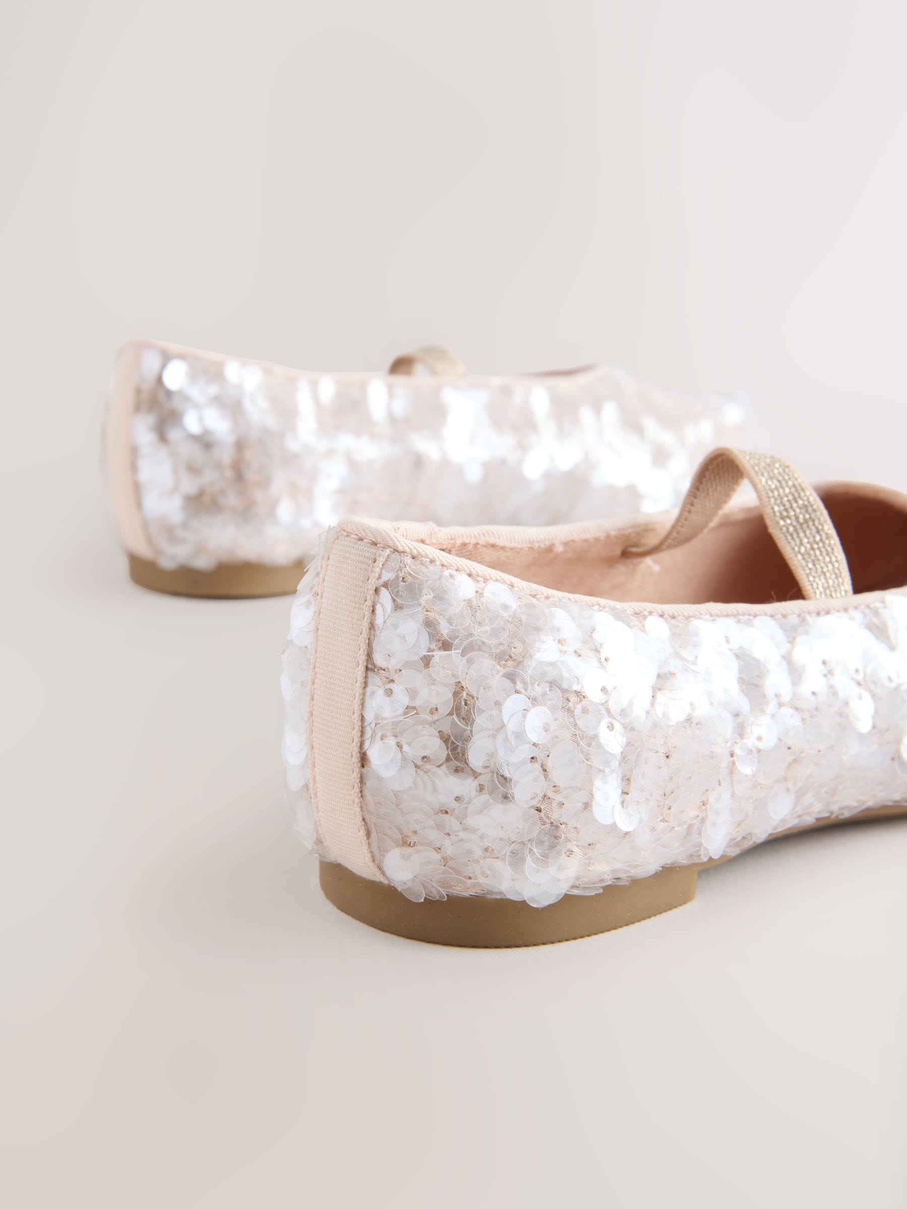 Ivoor - Pailletten Balletschoenen