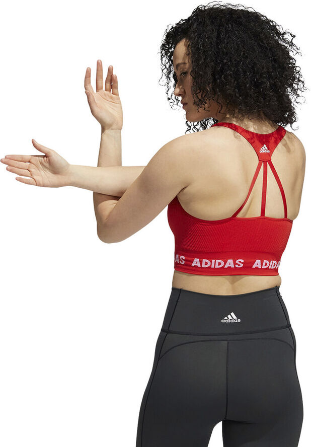 adidas Training Aeroknit sports bh Rød