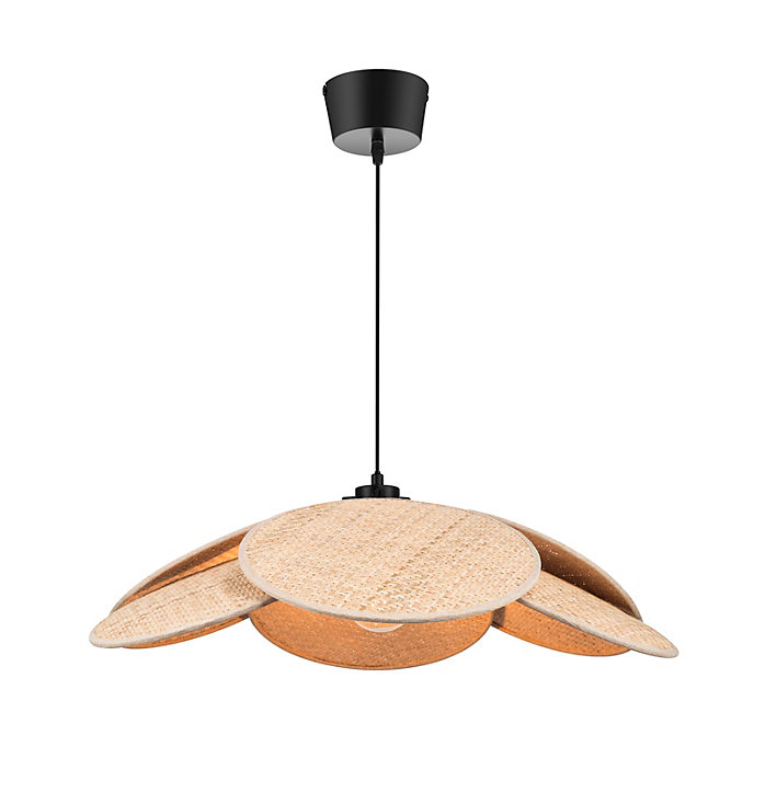 Suspension Kenya E27 15W ⌀70xH.100cm noir GoodHome