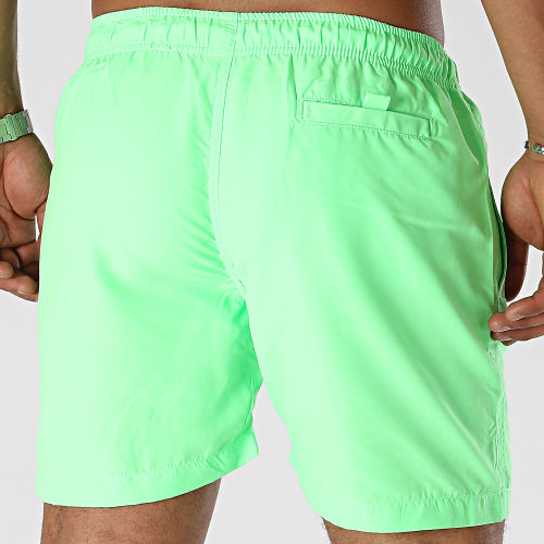 Short De Bain Logo Vert Fluo