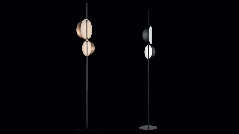 Oluce Superluna vloerlamp koper