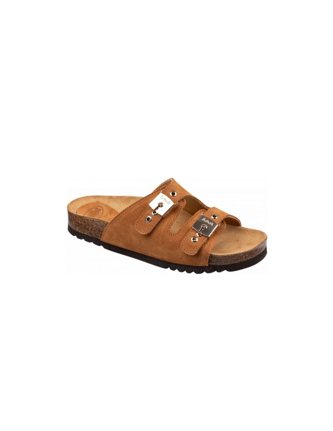 scholl Mules Femme Alba Daim Marron