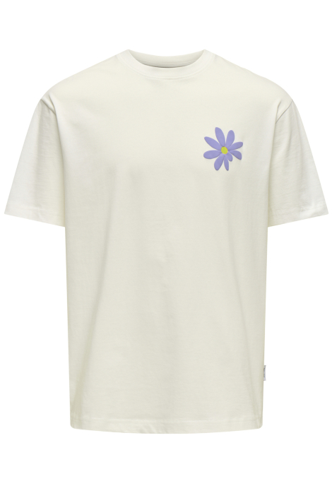 Only & Sons witte heren t-shirt