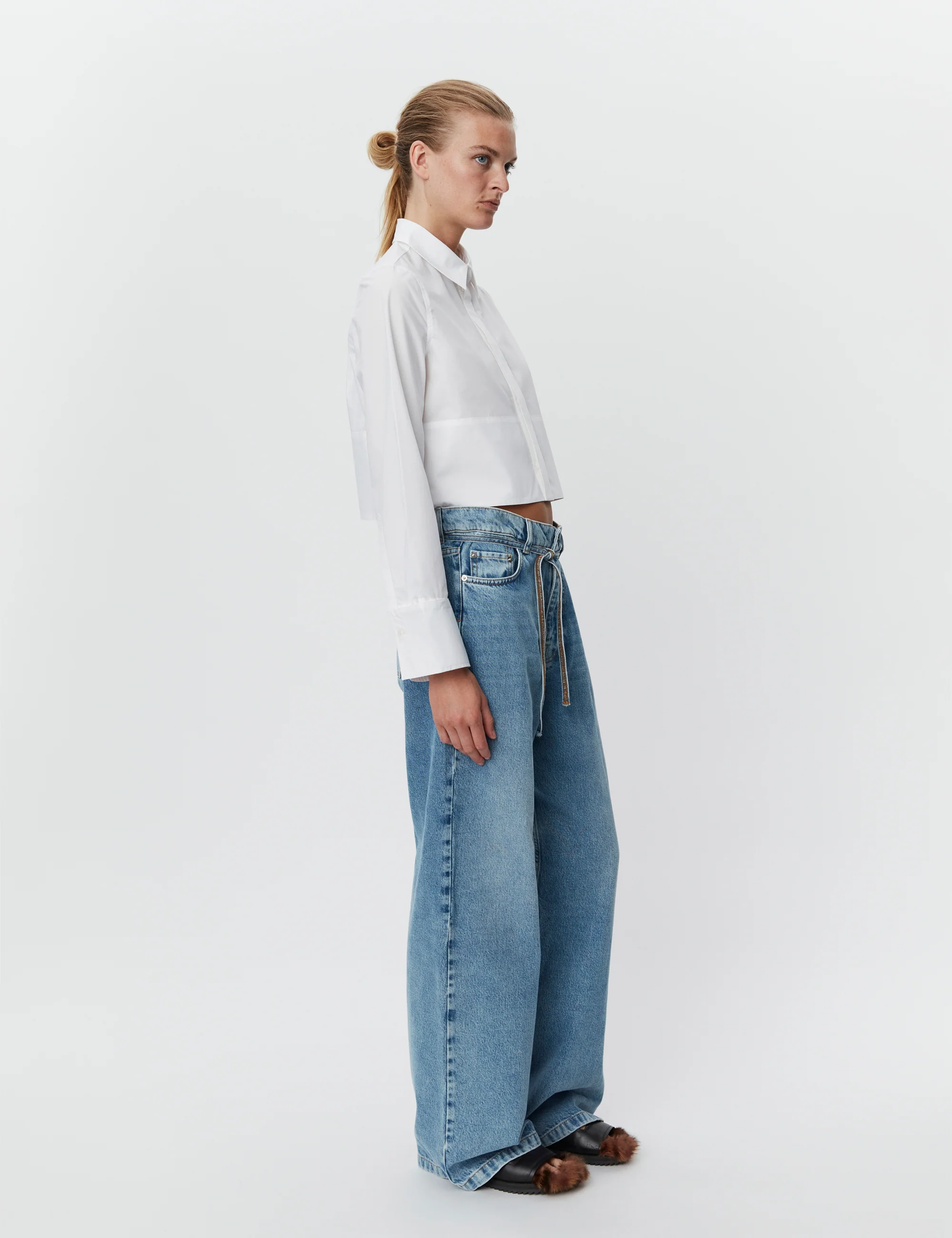 DAY Birger et Mikkelsen  Maddox cropped skjorte - Bright White
