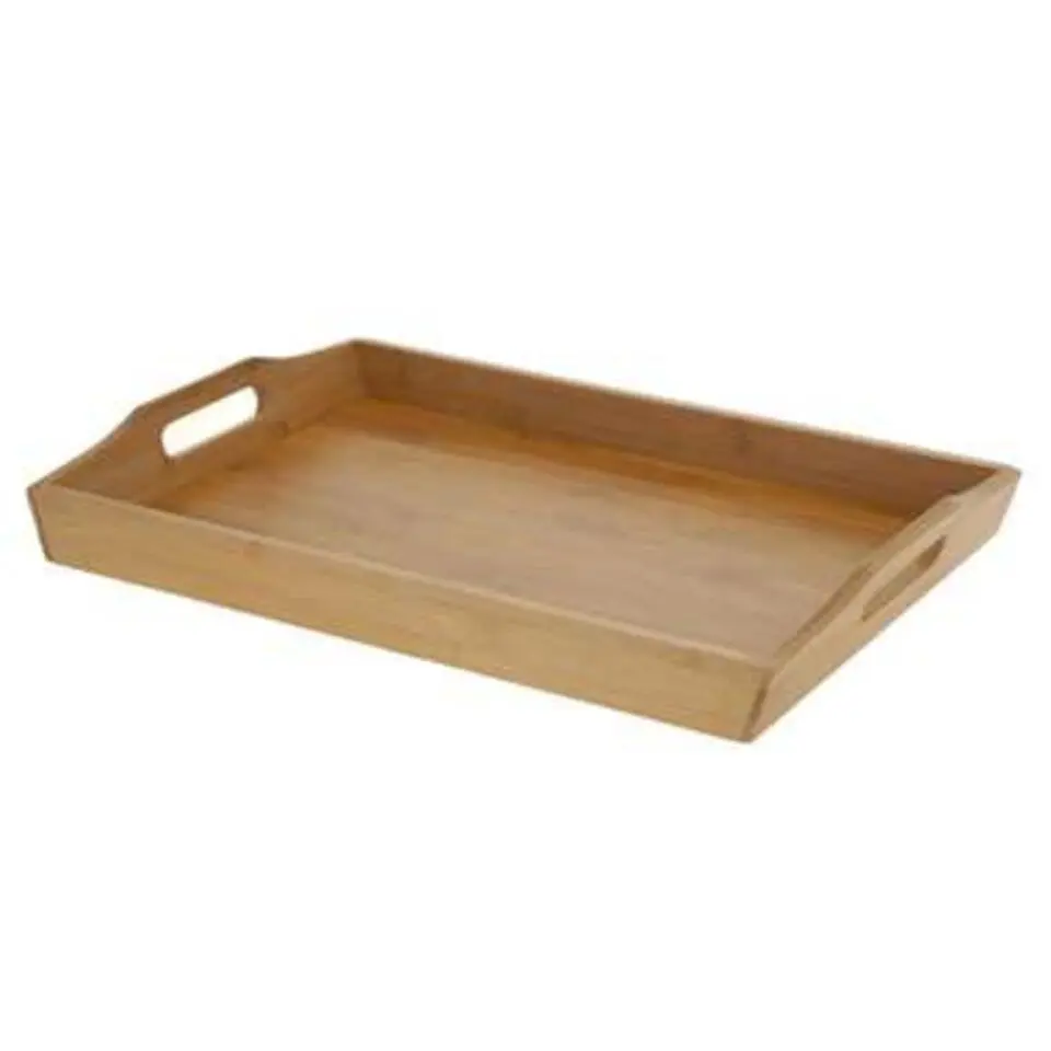 Bamboehouten dienblad/serveerblad 43 cm